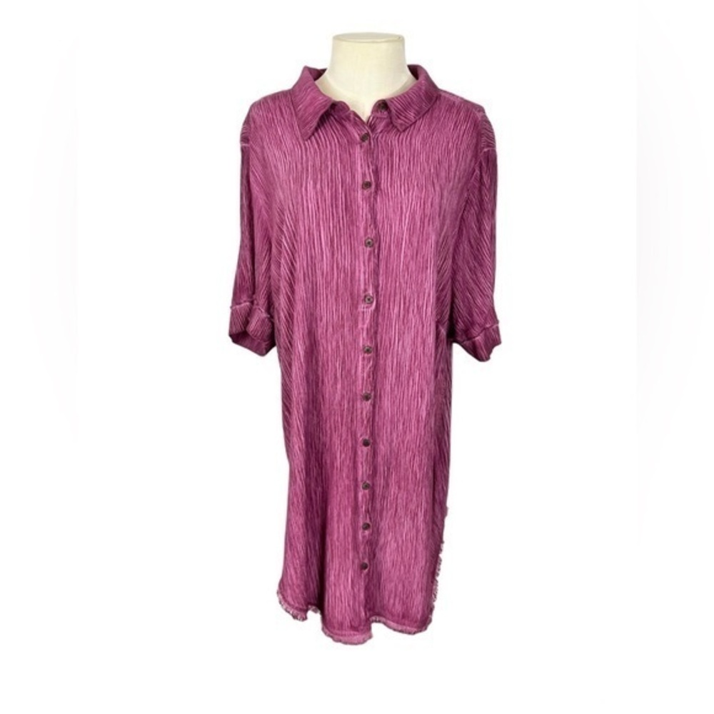 Torrid Plus Sleep shirt nightgown pajamas Cover Up size 1 pink purple